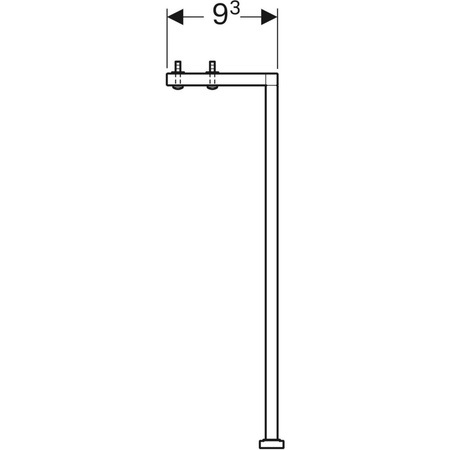 Zestaw nóg montażowych Acanto, H31.6