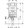 Element montażowy do WC GEBERIT Kombifix