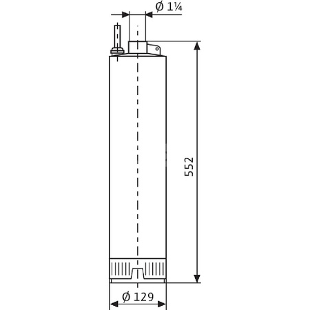 Pompa głębinowa WILO Sub TWI 5-307EM częstotliwość 50 Hz, moc 1.1 kW 6.9 A, prędkość obrotowa 2810 obr/min, materiał wirnika: stal nierdzewna