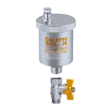 Odpowietrznik automatyczny CALEFFI do instalacji solarnych bez zaworu odcinającego gz mosiądz chromowany fi 3/8''