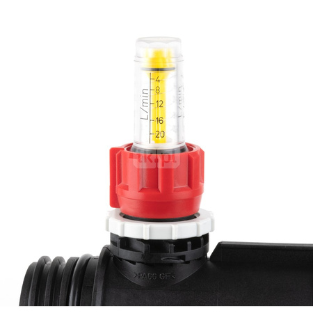 Obieg rozdzielacza AFRISO ProCalida IN 1 1/2", rozstaw 100 mm, G1", rotametr 4÷20 l/min