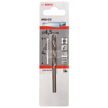 WIERTŁO STAND. HSS-CO 135'4,5/47MM