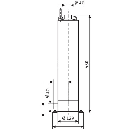 Pompa głębinowa WILO Sub TWI 5-SE częstotliwość 50 Hz, moc 0.55 kW 4.5 A, prędkość obrotowa 2810 obr/min, materiał wirnika: stal nierdzewna
