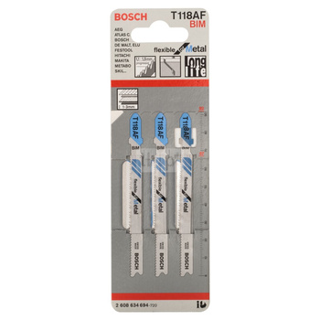 Brzeszczot do wyrzynarek T 118 AF 3 szt.