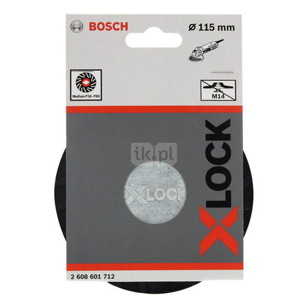 Talerz oporowy z systemem X-LOCK, 115 mm średni 115 mm, 13 300 obr./min