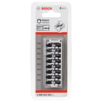 Bit PRO Pozidriv Impact, PZ2, 25 mm, 8 szt.