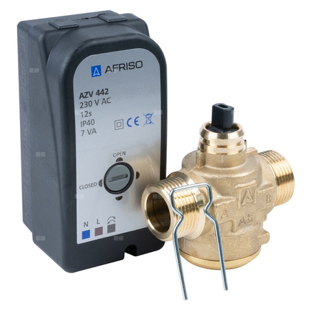 Zawór regulacyjny dwudrożny AFRISO AZV 442, 3/4'' x 3/4'' (GZ), Kvs: 11 m3/h