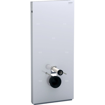 Moduł sanitarny do WC wiszącego GEBERIT Monolith, 1140 mm x 505 mm x 106 mm, front: biały, bok: aluminium