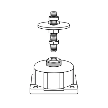 ZNA 16-24 - zestaw nóżek antywibracyjnych do pomp ciepła o mocy 16-24