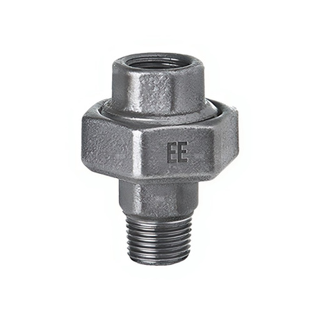 Śrubunek ODLEWNIA ZAWIERCIE U2/59oru/331oru żeliwo (ocynk) 1 1/2'' (GW x GZ), z uszczelką