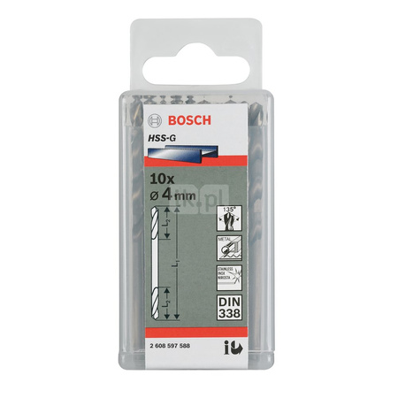 Wiertła dwustronne 4,5x58 10 szt.