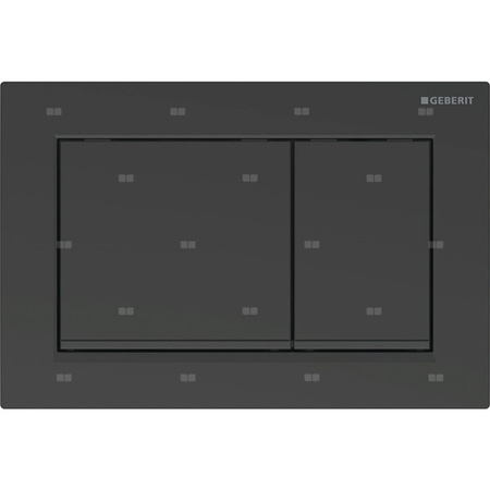 Przycisk uruchamiający Geberit Omega30, przedni/górny, czarny mat-czarny-czarny mat, easy-to-clean
