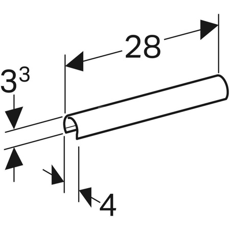 Osłona krawędzi umywalki Publica