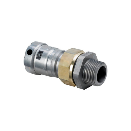 Złącze przejściowe Megapress VIEGA 4265 redukcja Jednoczęściowy, stal (Cynk/nikiel) / stal, 1 1/4'' (mz x gzm), 128 mm z uszczelką