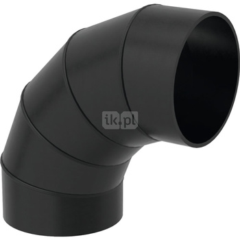 Długi łuk 90' GEBERIT HDPE, polietylen, 315 mm, DN 300 x 315 mm x DN 300 (króciec)