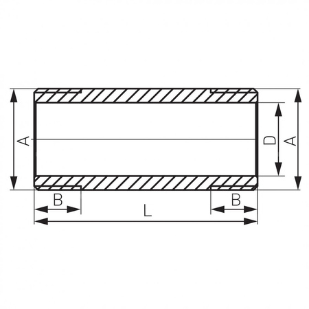 Króciec gwintowany FERRO, mosiądz, 1'' (GZ), 107 mm