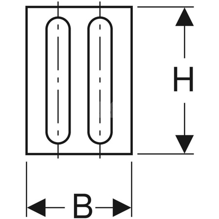 Podkładka do izolacji akustycznej do kątownika montażowego Geberit GIS