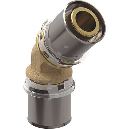 Kolano 45' GEBERIT Volex, mosiądz, 32 (MZ)