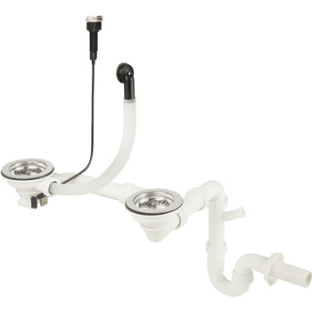 Deante  Syfon Space Saver do zlewozmywaków granitowych 1,5 i 2-komorowych