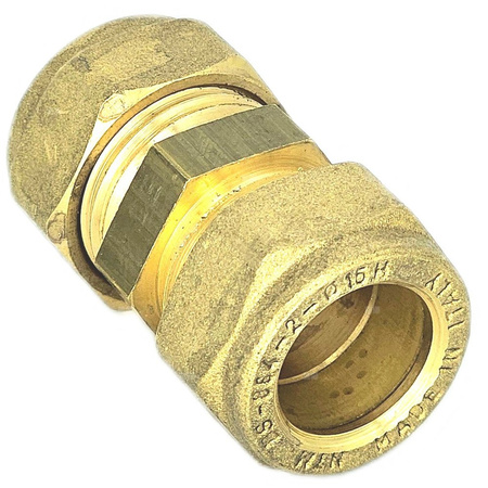 Złączka prosta skręcana QIK Do rur miedzianych, mosiądz, 22 mm (złącze skręcane x złącze skręcane)