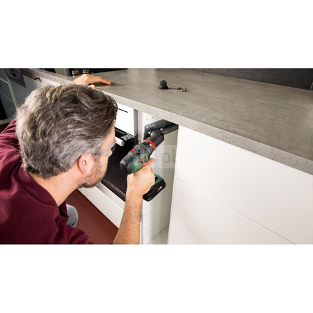 Bosch wiertarko-wkrętarka akumulatorowa AdvancedDrill 18V 2x2,5Ah + 3 adaptery