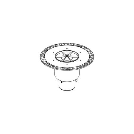 TECEdrainpoint S - odplyw pionowy z kolnierzem uniwersal
