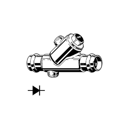 Zawór odcinający VIEGA 2239.4 (stan surowy) 3/4'' (20) 22 mm mz x mz, max. 90'C