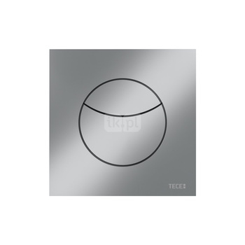 Przycisk spłukujący do stelaża podwójny przycisk (Pneumatyczny) TECE flushpoint - obudowa kwadratowa tworzywo, kolor chrom mat