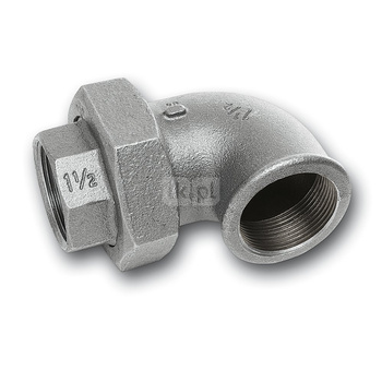 Śrubunek 45' SANHA 96# trzyczęść., żeliwo (Ocynk galwaniczny/elektrolityczny) (ocynk), 3/8'' (GW)