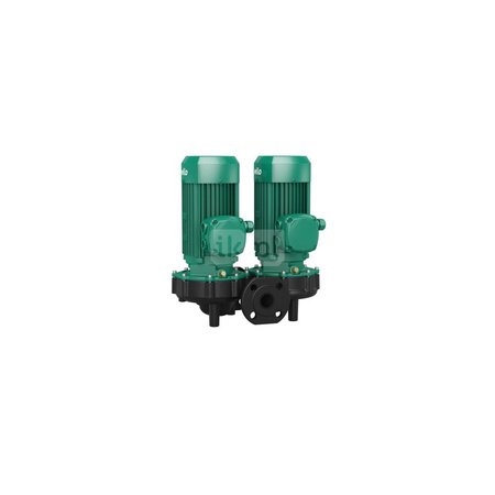Pompa obiegowa WILO VeroTwin-DPL 50/175-7,5/2-IE3 typu in-line z silnikiem znormalizowanym 50 Hz, moc silnika 7.5kW 13.6 A 2900 obr/min, wlot Kołnierz DN 50
