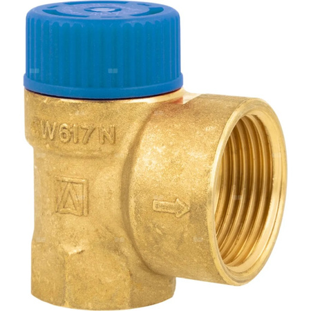 Zawór bezpieczeństwa AFRISO MSW sprężynowy mosiądz 8 bar GW x GW 3/4'' x 1''