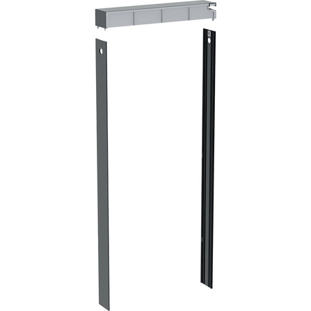 Zestaw pokrywy i okładzin bocznych do modułu sanitarnego Geberit Monolith do WC wiszącego, H114, indywidualizowany, czarny chrom