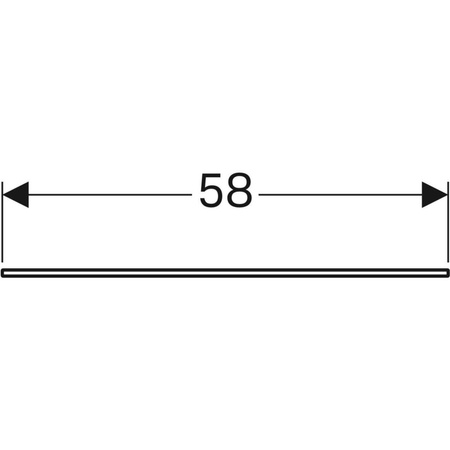 Blat szklany Xeno2 58 cm do szafki 807060