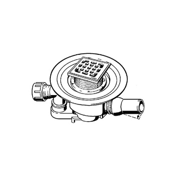 Advantix-odpływ łazienkowy nr wzoru 4921.6 DN: 50 odpływ poziomy