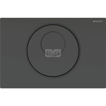 Elektroniczny zestaw uruchamiający WC Geberit, IR, zasilanie bateryjne, Sigma10, 12cm, stal nierdz., czarny