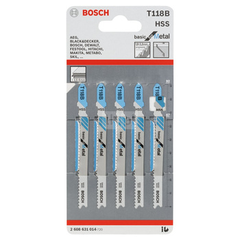 Brzeszczot do wyrzynarek T 118 B 5 szt.