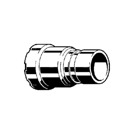 Złącze przejściowe Megapress VIEGA 4213.1 redukcja Jednoczęściowy, stal (Cynk/nikiel) / stal, 1'' x DN 25 (mz x kw), 81 mm z uszczelką