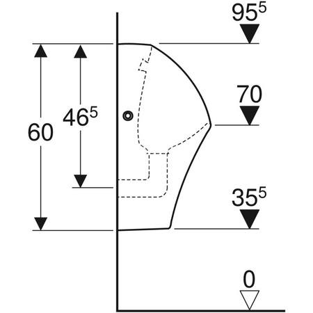 Pisuar Geberit Narva bezwodny