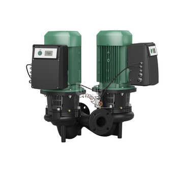 Pompa obiegowa WILO CronoTwin-DL-E 50/170-7,5/2-R1-S1 typu in-line z silnikiem znormalizowanym 50/60 Hz, moc silnika 7.5kW 13.4 A 2900 obr/min, wlot Kołnierz DN 50