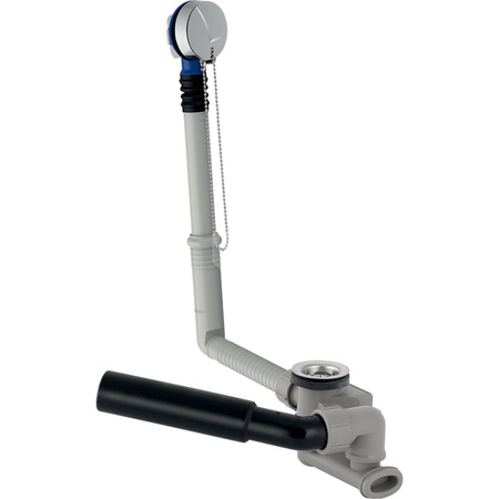 Zestaw odpływowo-przelewowy do wanien, z korkiem