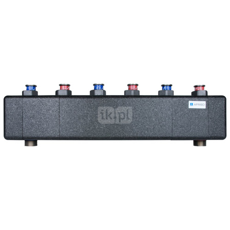 Rozdzielacz do instalacji c.o. AFRISO KSV 125-3 HW GZ 1 1/2'', 3-obieg. Nakrętka 1 1/2'', max. 70 kW