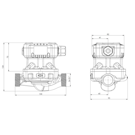 Pompa obiegowa APH 160, 15-7/130 mm z przewodem 1,6 m