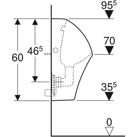 Pisuar Geberit Narva