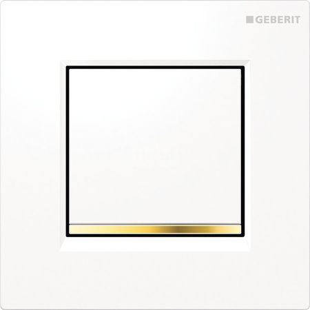 Pneumatyczny zawór spłukujący Geberit do pisuaru, ręczny, Typ 30, biały-złoty-biały