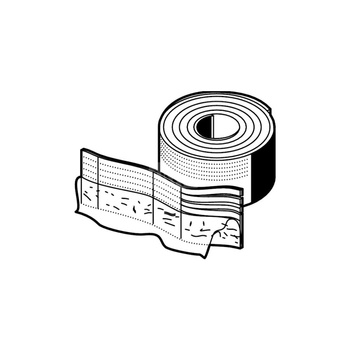 Taśma izolacyjna samoprzylepna VIEGA 12701 polietylen, kolor żółty 25 m 150 mm x 10 mm z folią