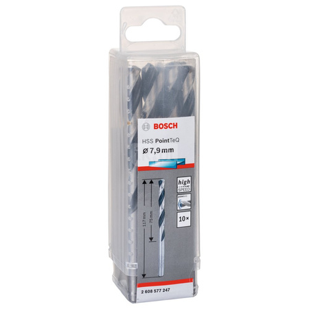 WIERT. HSS POINTTEQ 7.9MM 10PC