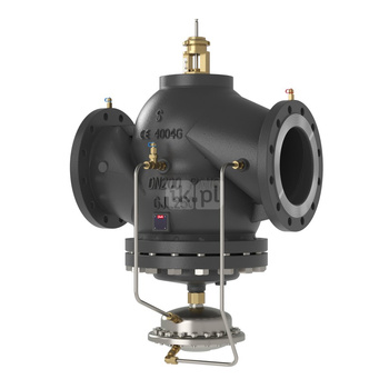 Zawór regulacyjny DANFOSS Żeliwo PN 16, pol. Kołnierz DN 250, natężenie przepływu 132 … 442m3/h od -10'C do 120'C, niezależny od ciśnienia