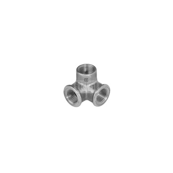 Trójnik ODLEWNIA ZAWIERCIE Za1/33/221 (narożnik) 90' żeliwo (ocynk) 1 1/2'' (gw gazowy walcowy x gw gazowy walcowy x gw gazowy walcowy)