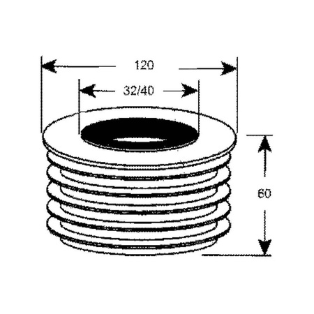 Redukcja kanalizacyjna 110/32mm