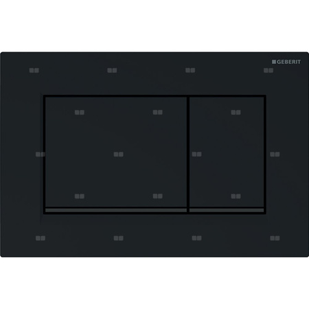 Przycisk uruchamiający Geberit Sigma30, przedni, czarny-czarny mat-czarny